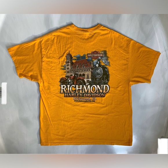 Richmond Harley Davidson Tee Shirt of the Iconic Main St. Station GUC Mens XXL - Picture 6 of 6